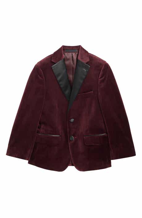 Kids' Stretch Velvet Blazer