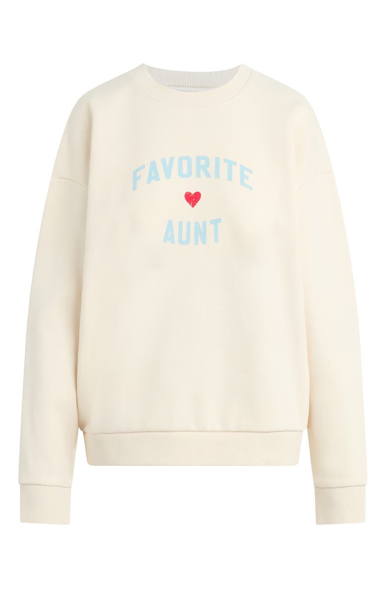 Favorite Daughter Favorite Aunt Graphic Sweatshirt, Alternate, color, Gardenia