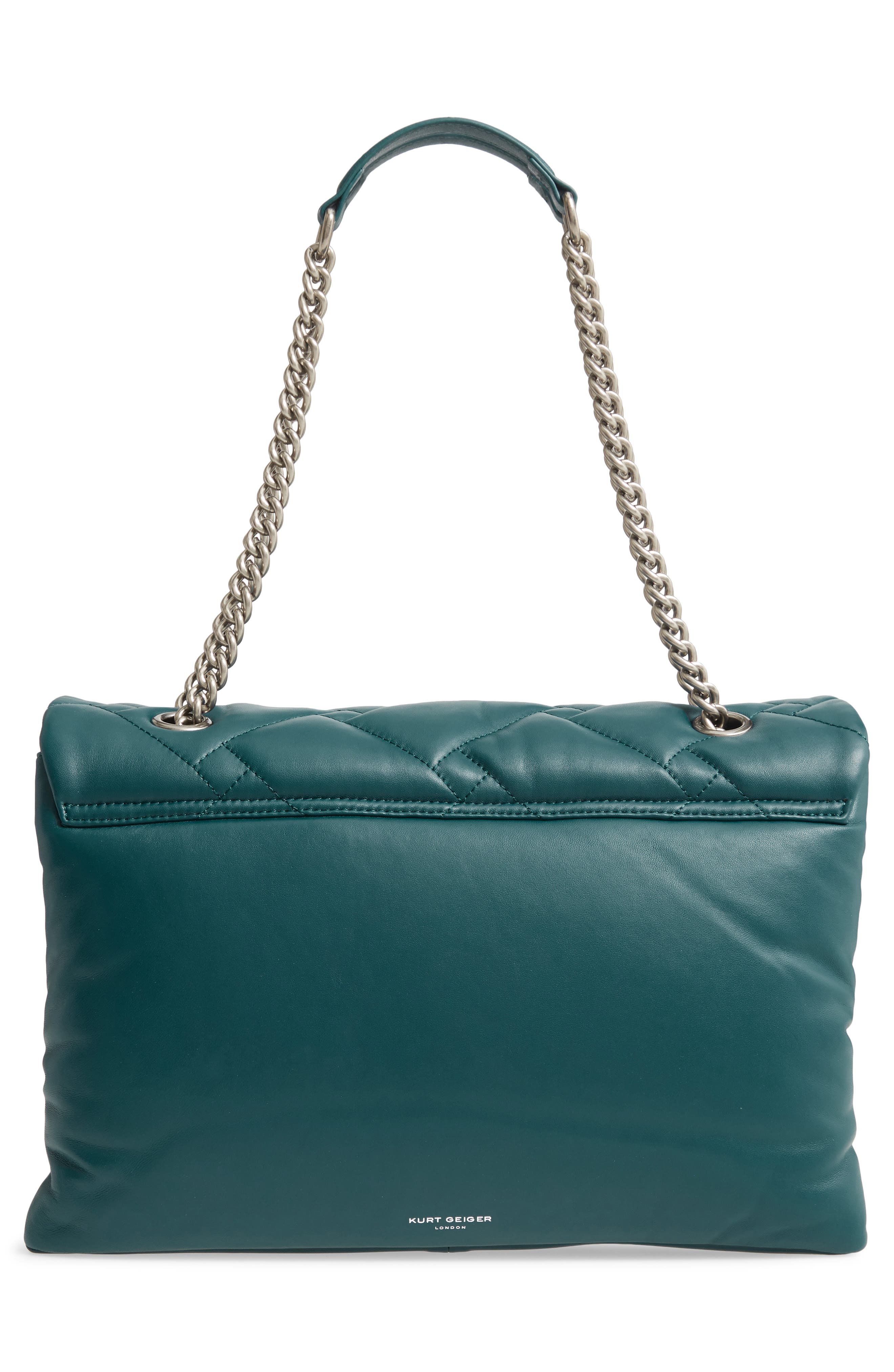 XXL Kensington Soft Quilted Leather Shoulder Bag, Alternate, color, TEAL