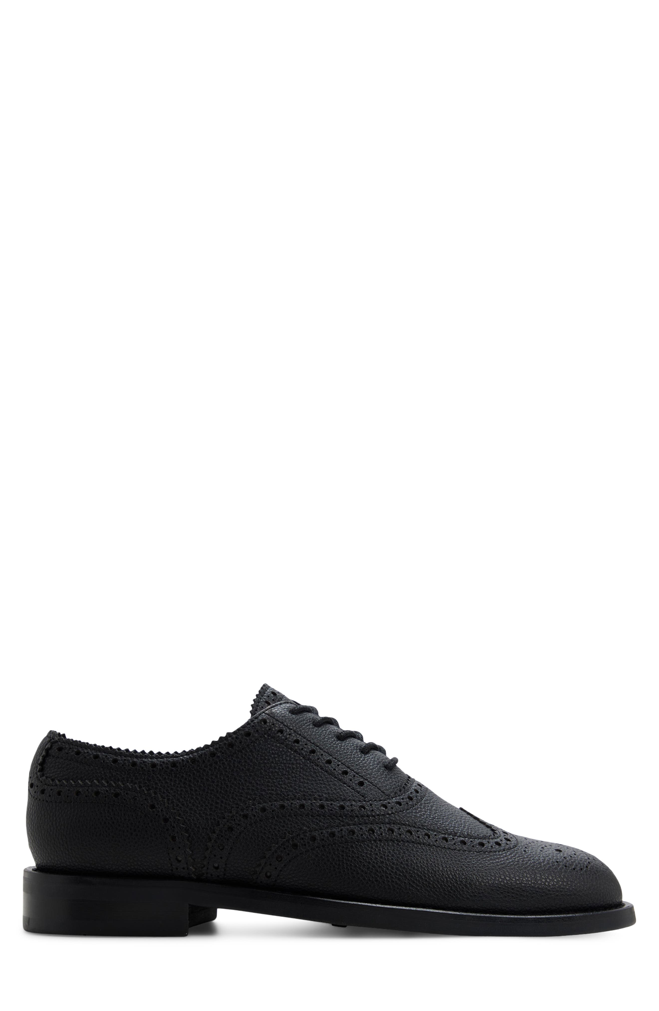 Wilton Wingtip Oxford, Alternate, color, BLACK