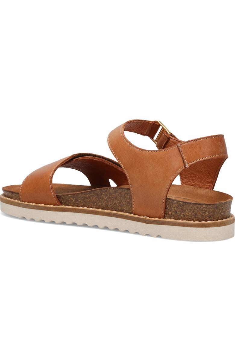 Taos Modern Ankle Strap Platform Wedge Sandal, Alternate, color, Caramel
