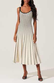 ASTR the Label Irecia Stripe Sleeveless Sweater Dress