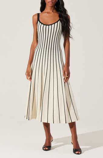 ASTR the Label Irecia Stripe Sleeveless Sweater Dress