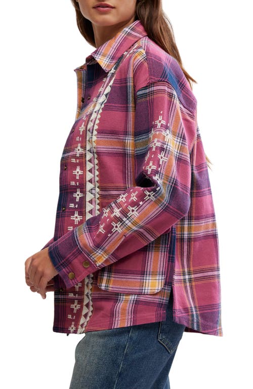 FREE PEOPLE FREE PEOPLE NORDIC CHILL PLAID COTTON SHIRT JACKET