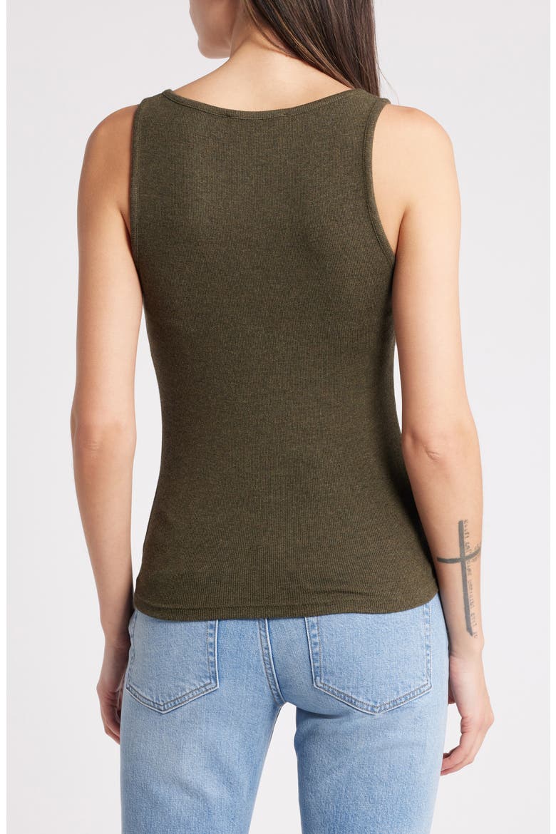 Rib Tank Top, Alternate, color, RICH MILITARY HEATHER