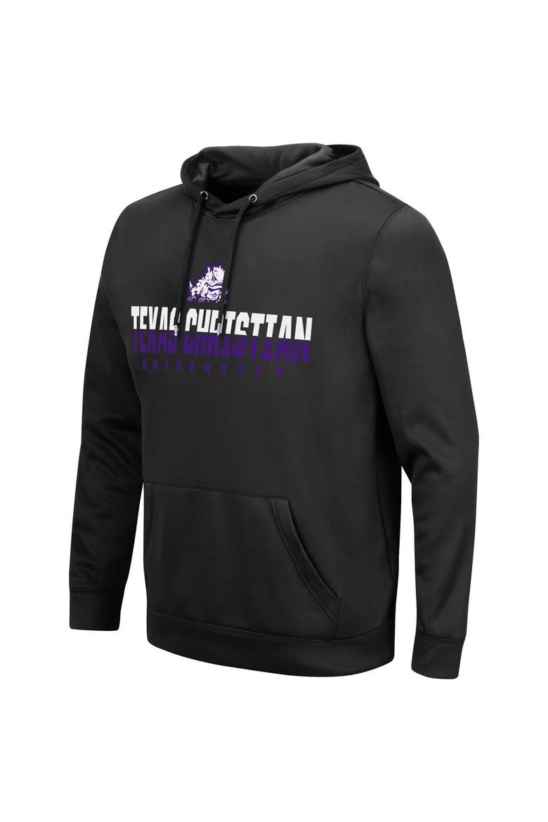 Men's Colosseum Black TCU Horned Frogs Lantern Pullover Hoodie, Alternate, color, Black
