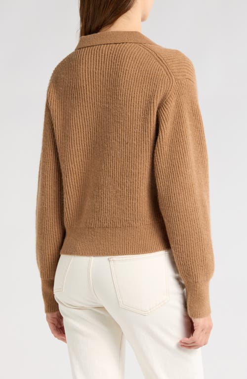Wayf Sloan Rib Sweater In Camel