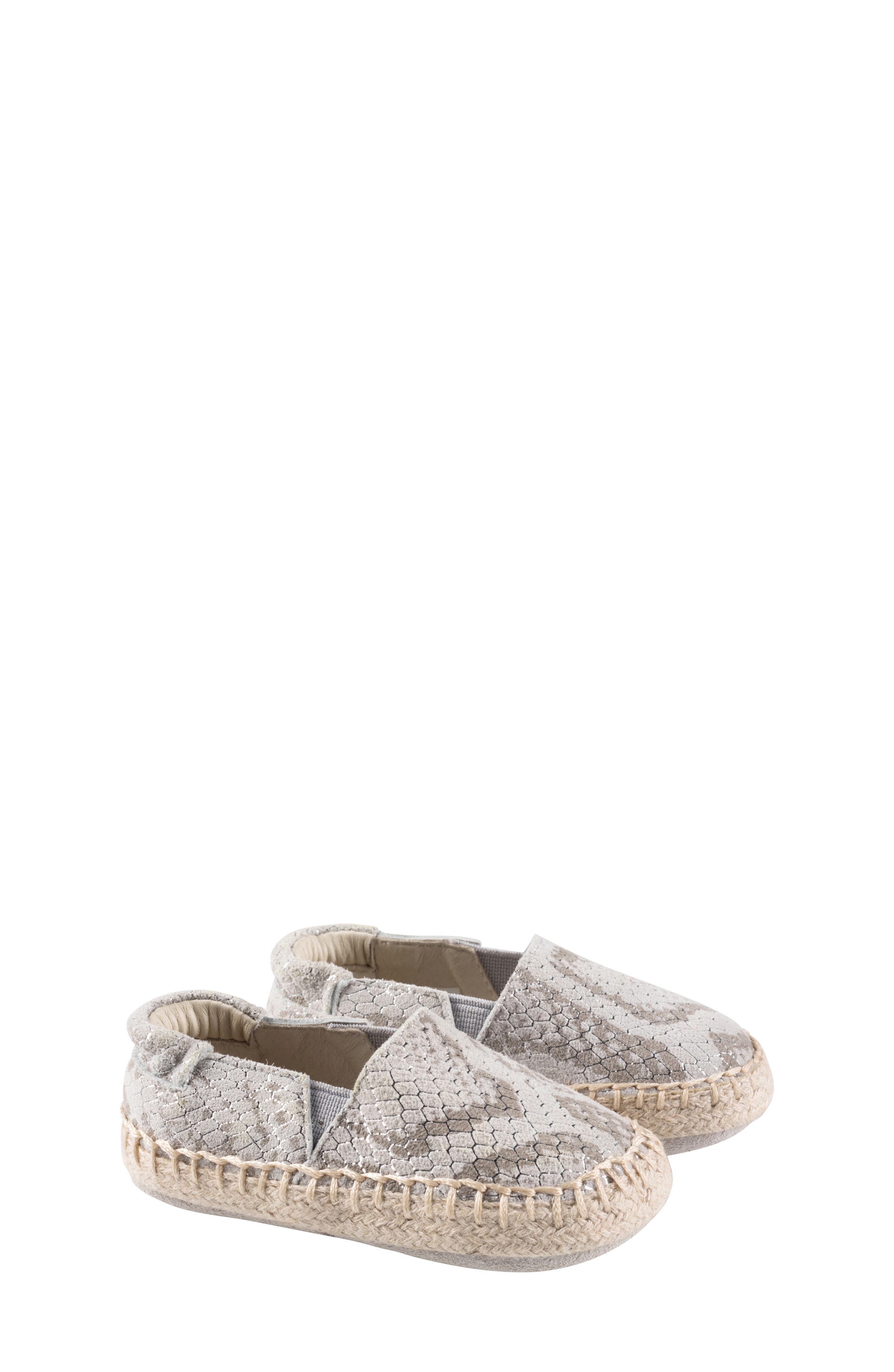 Robeez<sup>®</sup> Ellie Espadrille Crib Shoe, Main, color, 