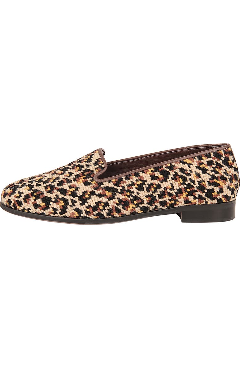 ByPaige BY PAIGE Needlepoint Mini Leopard Flat, Alternate, color, Leopard