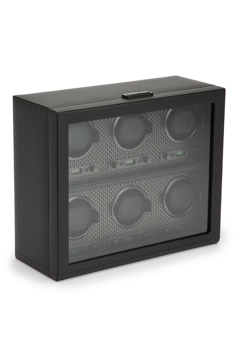 Axis 6 Piece Watch Winder, Main, color, POWDER COAT