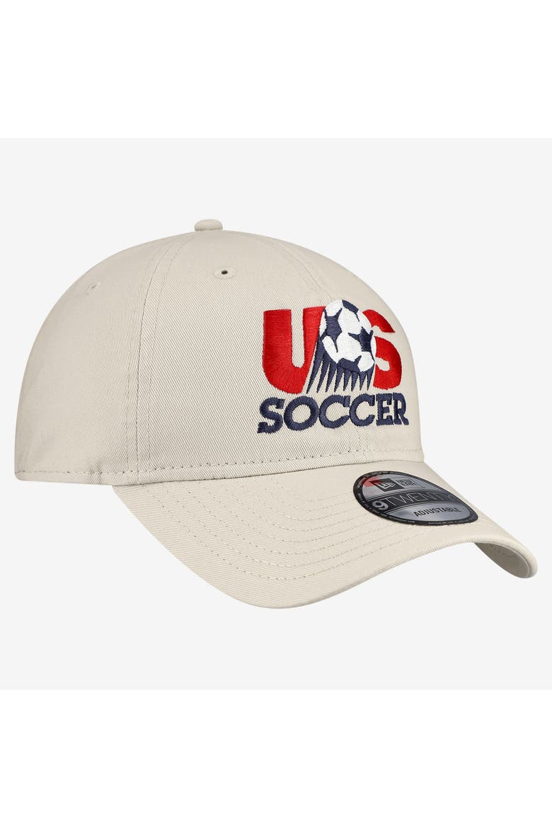 Men's New Era Tan USMNT 1993 9TWENTY Adjustable Hat, Alternate, color, Tan