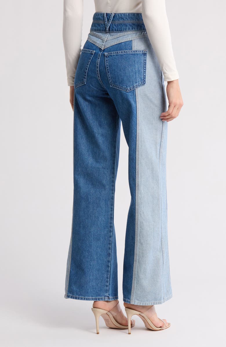 Veronica Beard Taylor High Waist Wide Leg Jeans, Alternate, color,