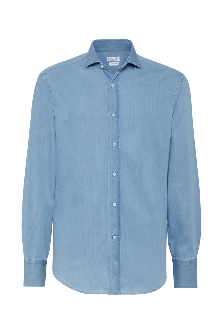 Lightweight denim shirt, Main, color, Light Denim