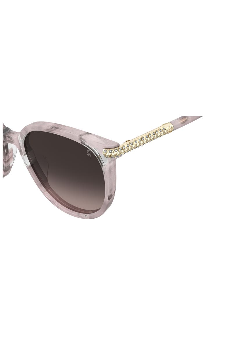 55mm Gradient Square Sunglasses, Alternate, color, HAVANA GREY/ BROWN SF