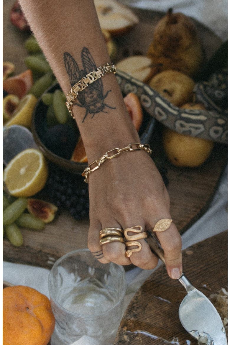 Asher Chain Bracelet, Alternate, color, GOLD