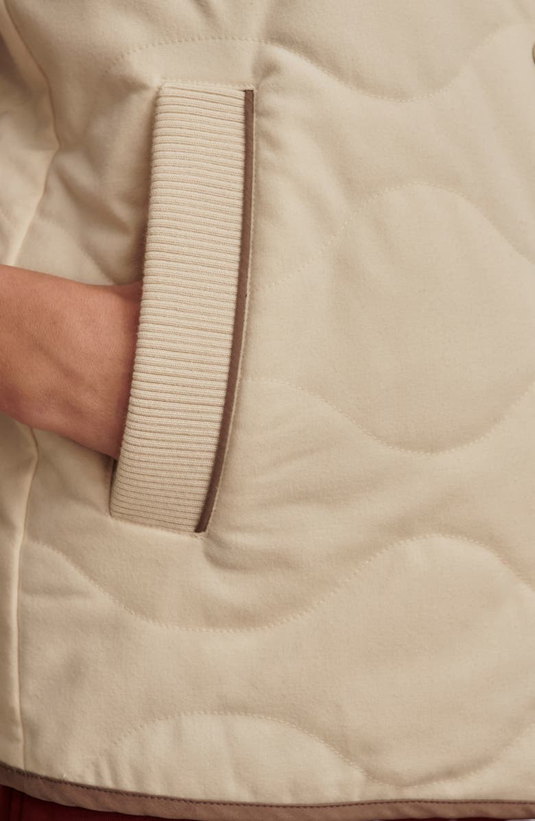 Varley Lori Reversible Gilet, Alternate, color, Ash Taupe / Birch