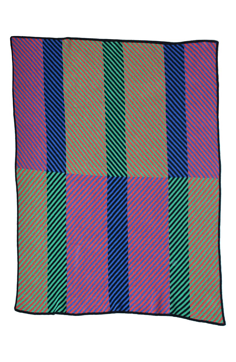 DITTOHOUSE Optical Movement Throw Blanket, Alternate, color, 