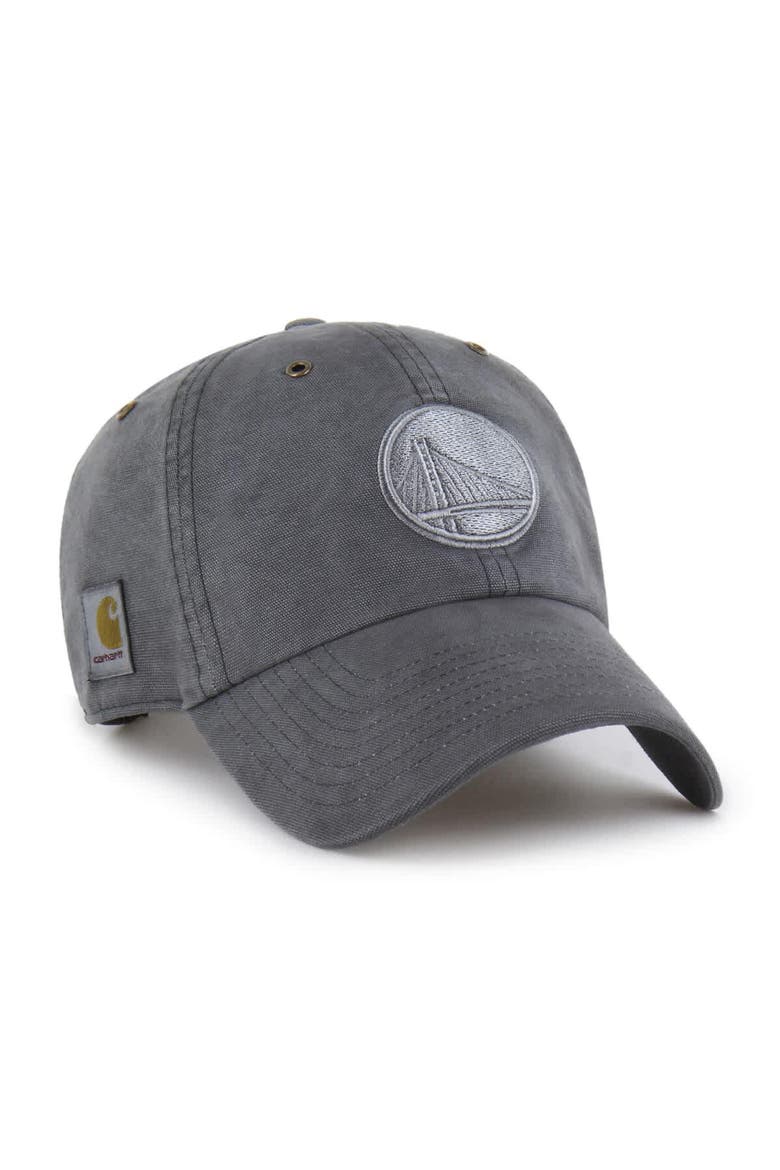 Men's Carhartt x '47  Charcoal Golden State Warriors Clean Up Adjustable Hat, Main, color, Charcoal