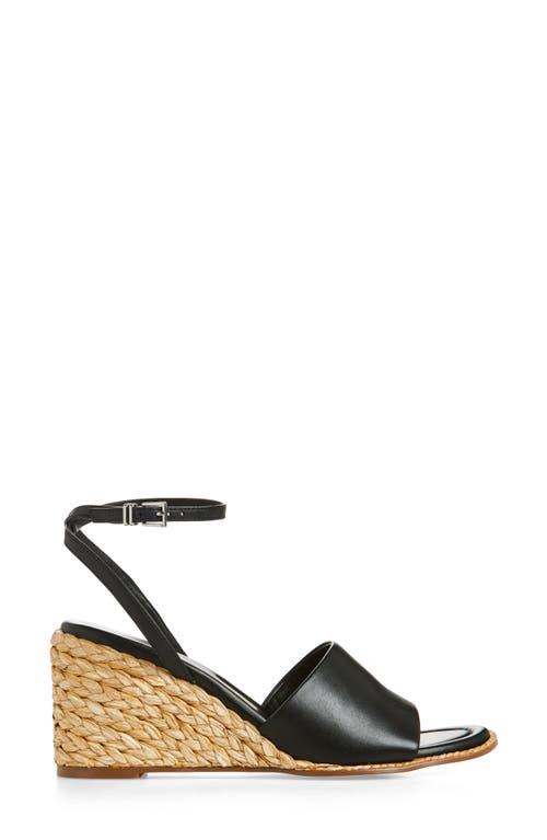 Nordstrom Arlene Ankle Strap Wedge Sandal In Black