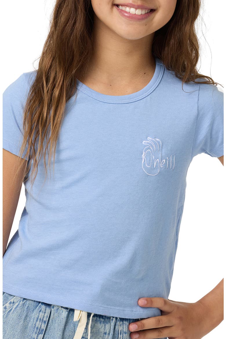 Kids' Okeedoke Willa Skimmer Cotton Graphic T-Shirt, Alternate, color, BLUE GLASS