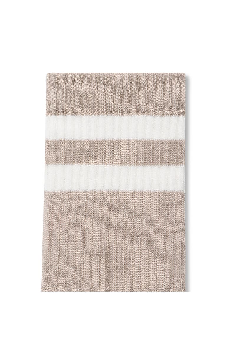 Bombas Vintage Stripes Crew Socks, Alternate, color, Natural