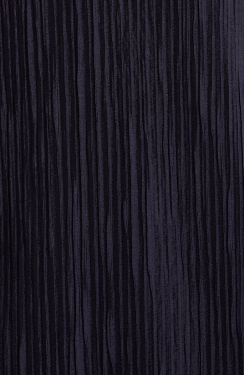 Eileen Fisher Micropleat Collarless Jacket, Alternate, color, Ink