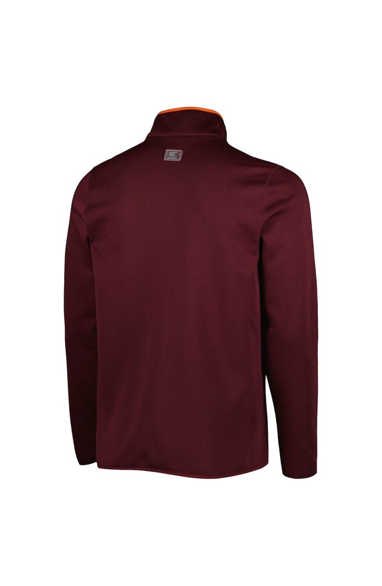 COLOSSEUM Men's Colosseum Maroon Virginia Tech Hokies Rebound Quarter-Snap Jacket, Alternate, color, 