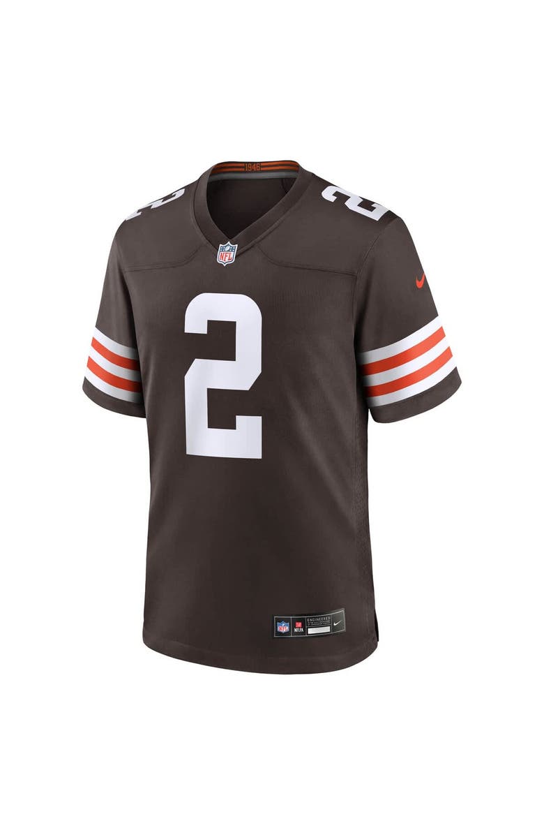Nike Men's Nike Shedeur Sanders Brown Cleveland Browns Game Jersey, Alternate, color, Brown