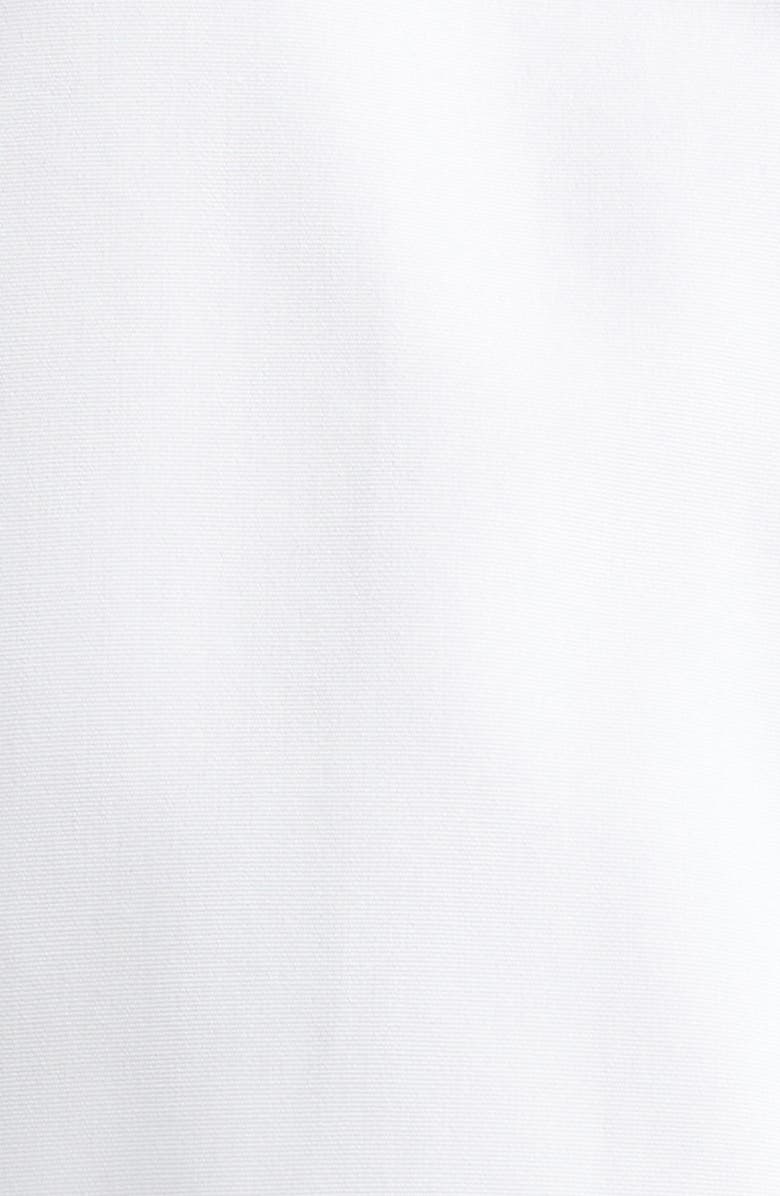 Thom Browne Plissé Bib Button-Down Shirt, Alternate, color, White