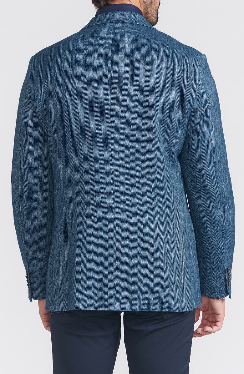 SAVILE ROW CO Herringbone Sport Coat, Alternate, color, Blue
