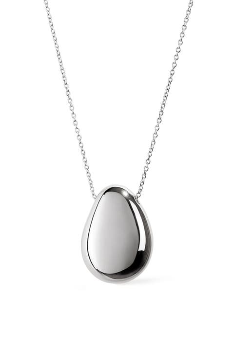 SILVER PENDANT NECKLACE - PEBB