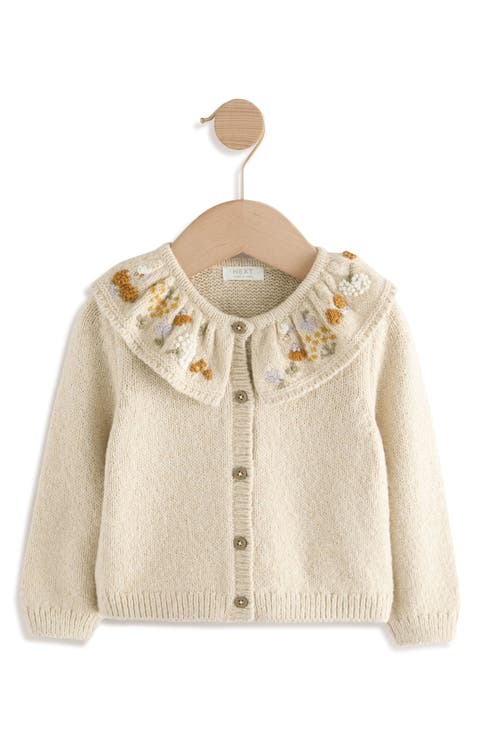 Kids' Embroidered Collar Cardigan (Little Kid)