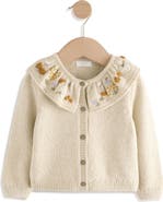 NEXT Kids' Embroidered Collar Cardigan