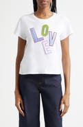 Cinq à Sept Love Collage Appliqué T-Shirt