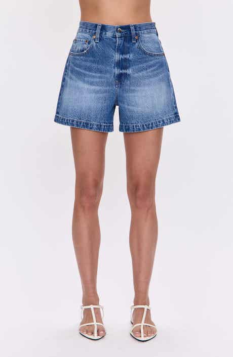 Pistola Saige High Waist Denim Shorts