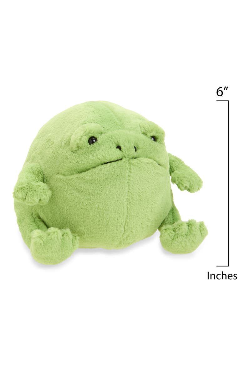 5-Inch Ricky Rain Frog Stuffed Animal, Alternate, color, GREEN