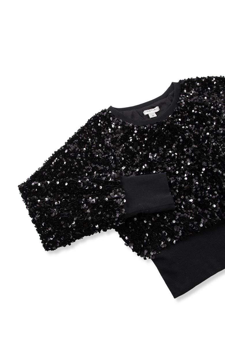 Habitual Kids Kids' Allover Sequin Sweatshirt & Pants Set, Alternate, color, 