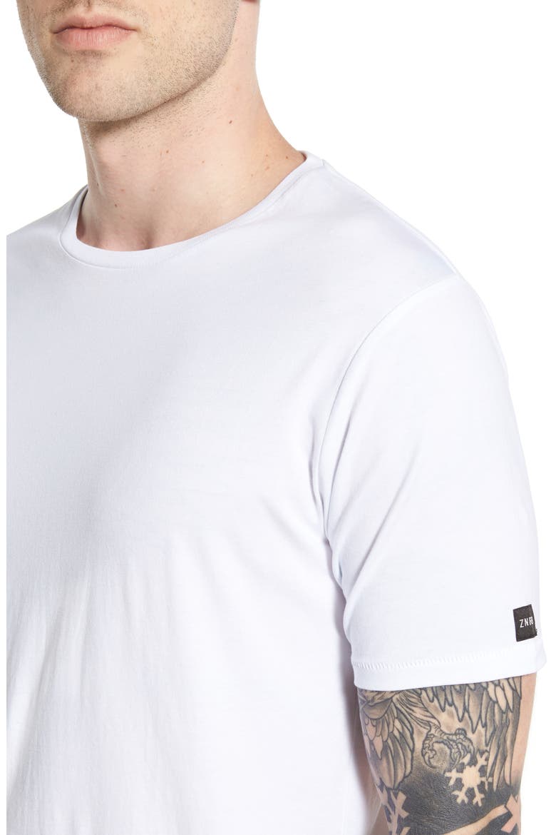 Flintlock Longline T-Shirt, Alternate, color, WHITE