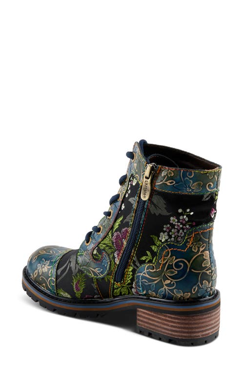 L'artiste By Spring Step L'artiste Fantastic Lace-up Boot In Multi