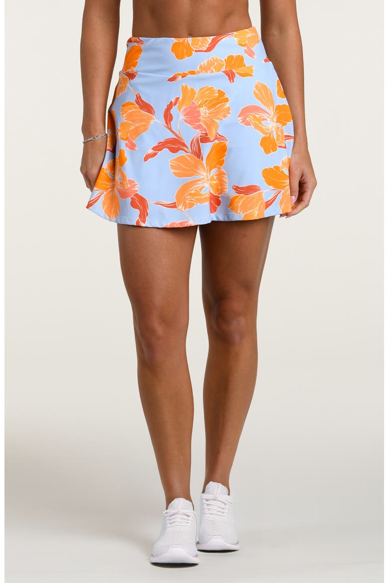 Outline Floral Active Skort, Main, color, DRIFT