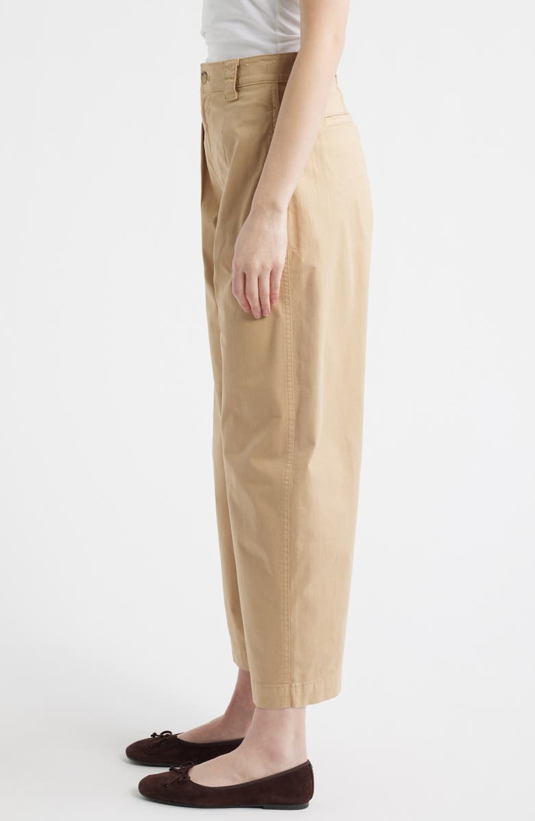 Madewell The Barrel Leg Chino Pants, Alternate, color, Fawn