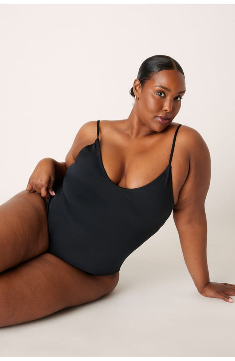 LONDRE BODYWEAR The Corset One Piece, Alternate, color, Matte Black