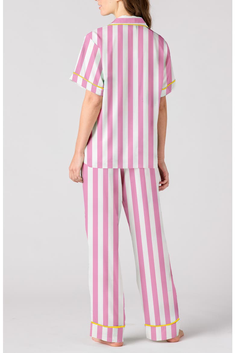 Retro Stripe Pants Set, Alternate, color, Pink