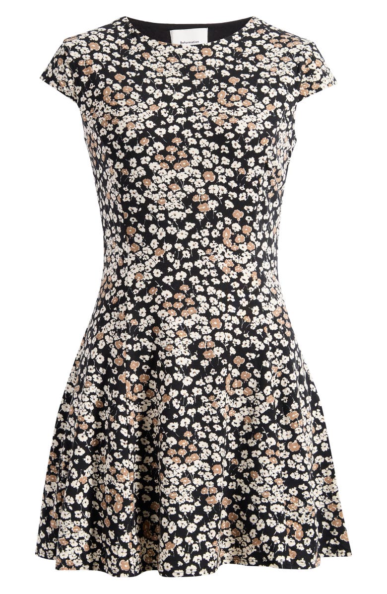 Reformation Yves Floral Knit Minidress, Alternate, color, Juno
