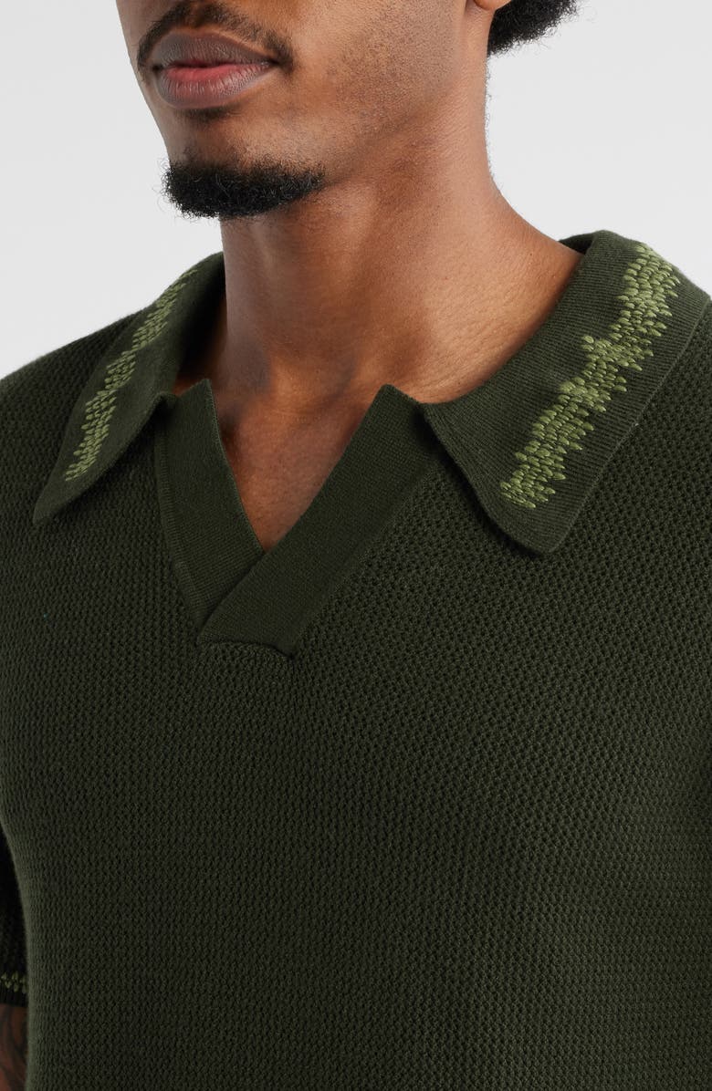 MAVRANS Green Knit Polo, Alternate, color, Green