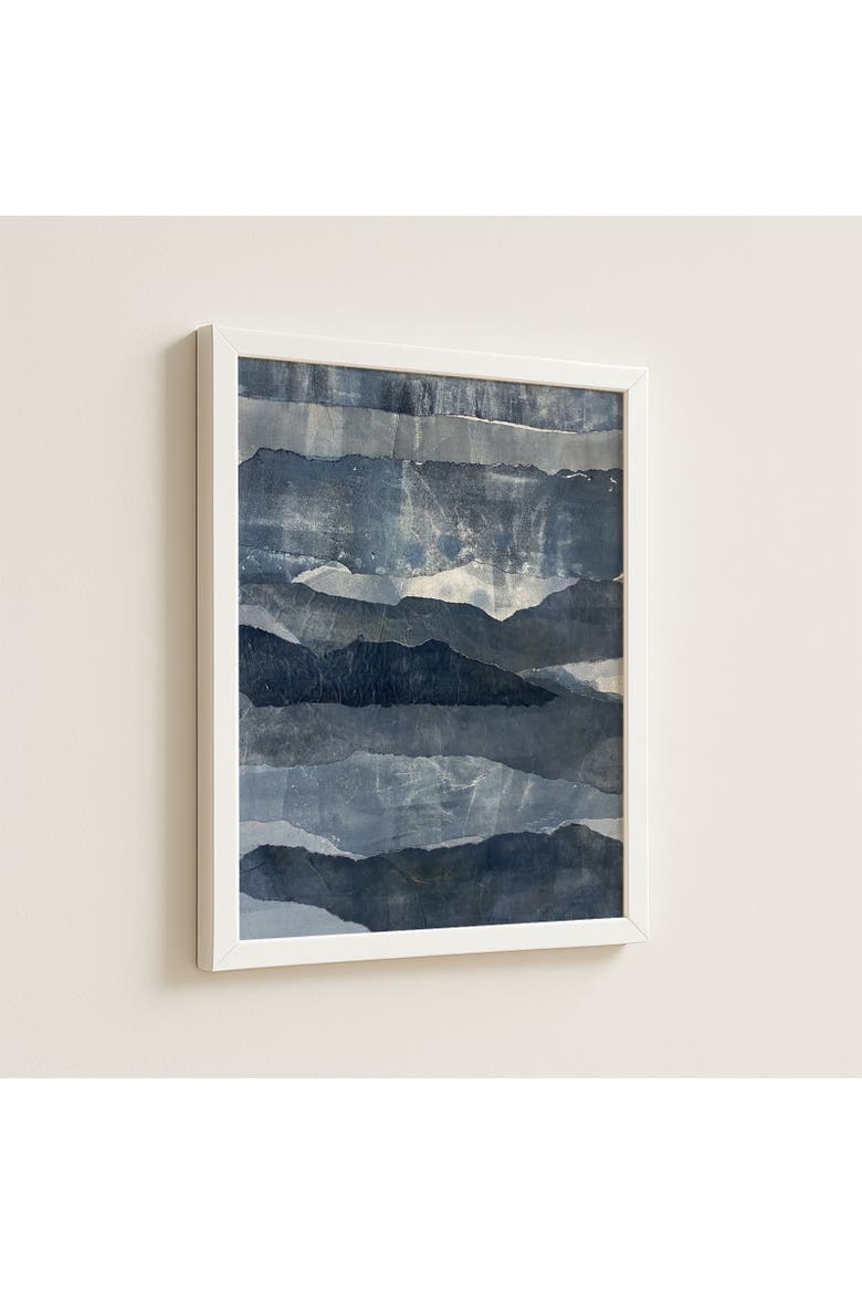 Blue Ridges Small Framed Print, Alternate, color, Blue
