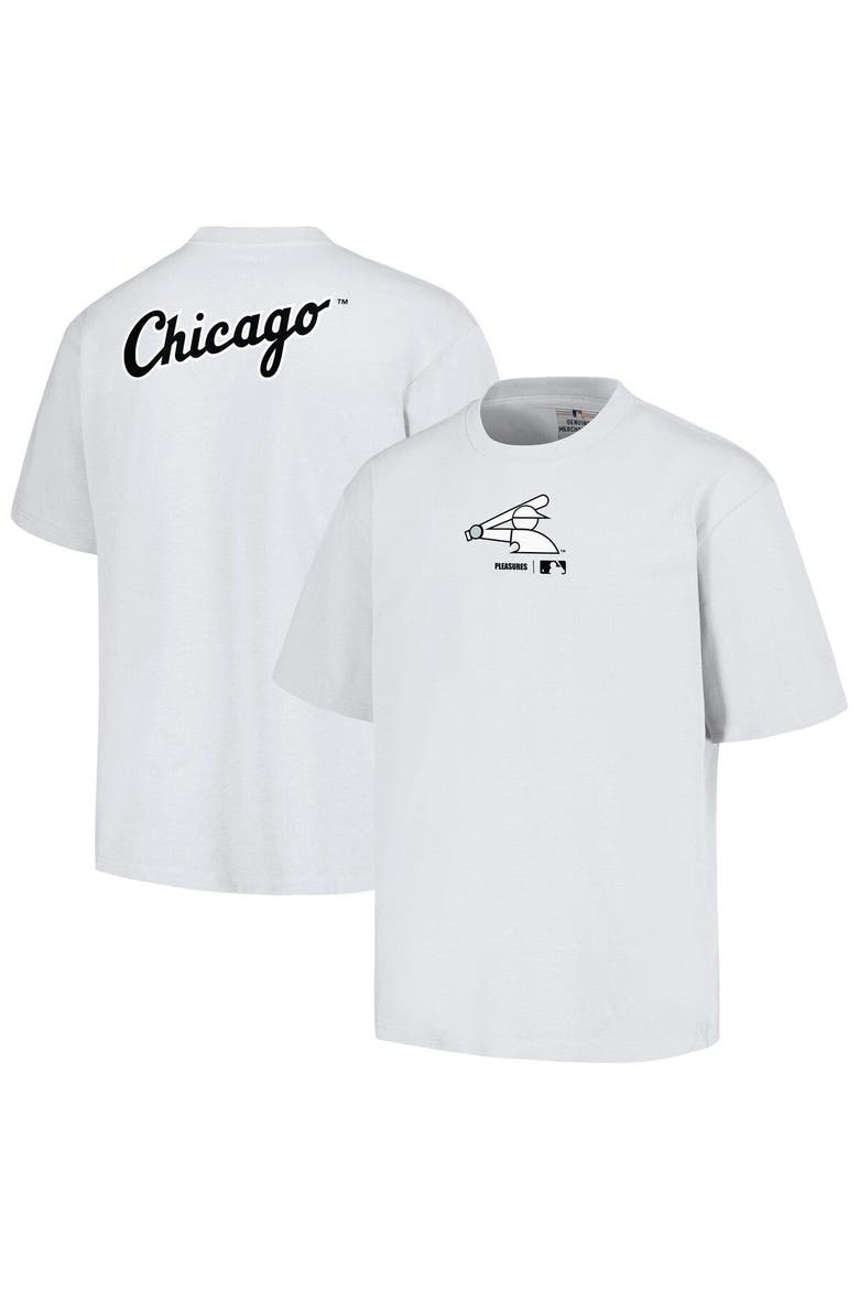 Men's PLEASURES  White Chicago White Sox Mascot T-Shirt, Main, color, White