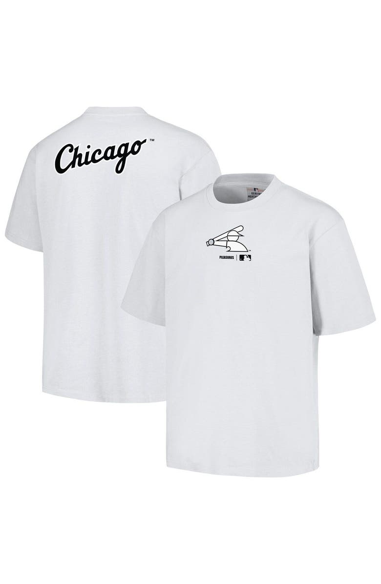 PLEASURES Men's PLEASURES White Chicago White Sox Mascot T-Shirt, Main, color, White
