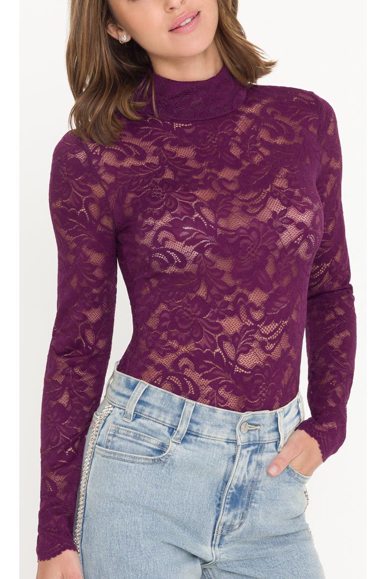 Tyla Lace Top, Alternate, color, Purple