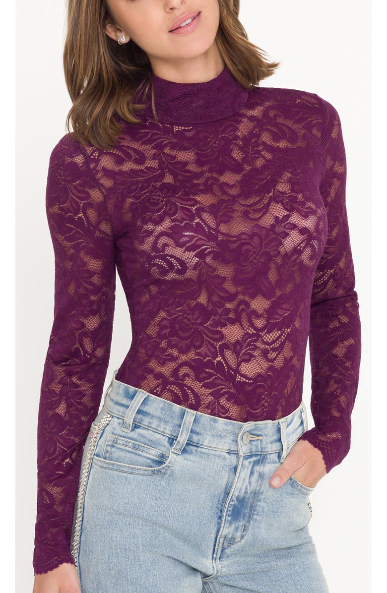 Generation Love Tyla Lace Top, Alternate, color, Purple
